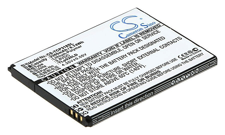 Аккумулятор CameronSino CS-TCP318SL для TCL P307L, P308L, P318L