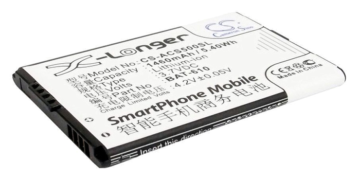 Аккумулятор CameronSino CS-ACS500SL для Acer CloudMobile S500