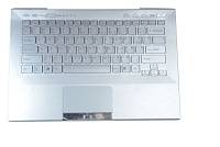 Клавиатура для Sony VPC-SA (With Touch PAD, For Fingerprint) Backlit, RU, Silver, Silver key