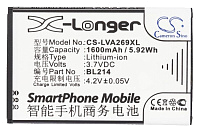 Аккумулятор для Lenovo A208t (Аккумулятор CameronSino CS-LVA269XL для Lenovo A208t, A316i, A369i)