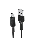 Кабель BOROFONE TYPE-C BX1 1М, 2A, черный