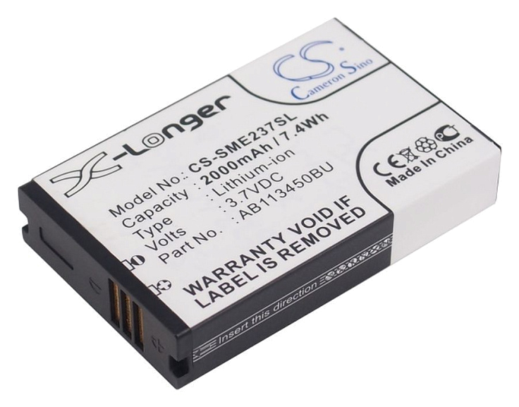Аккумулятор CameronSino CS-SME237SL для Samsung GT-E2370 Solid