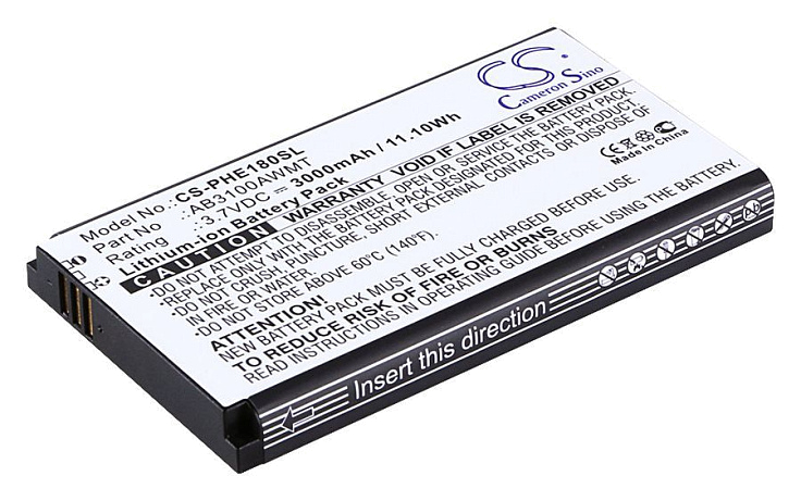 Аккумулятор CameronSino CS-PHE180SL для Philips Xenium E180,  E560