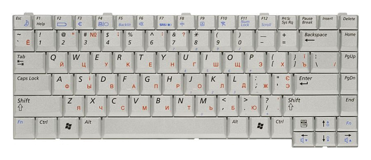 Клавиатура для Samsung M50 RU, Silver
