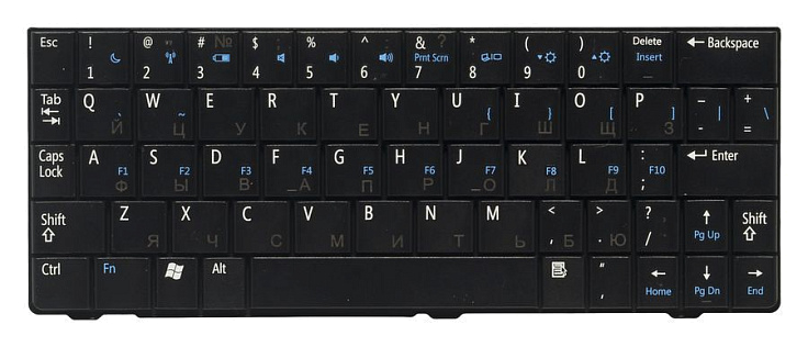 Клавиатура для Dell Inspiron MINI 9 RU