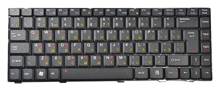 Клавиатура для Asus V1, V1J, V1Jp, V1S, V1S-1A Series, RU, black