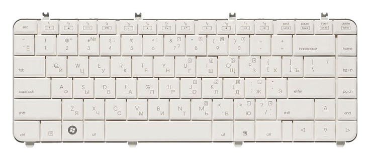 Клавиатура для HP Pavilion DV5-1000 RU, White (pearl)