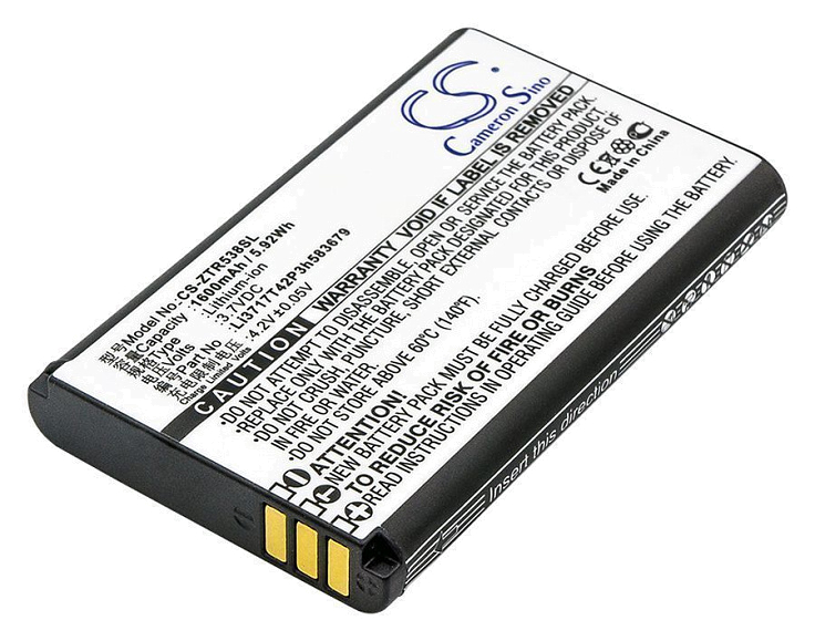 Аккумулятор CameronSino CS-ZTR538SL для ZTE R538